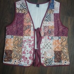 SHEIN Multicolor Patchwork Vest